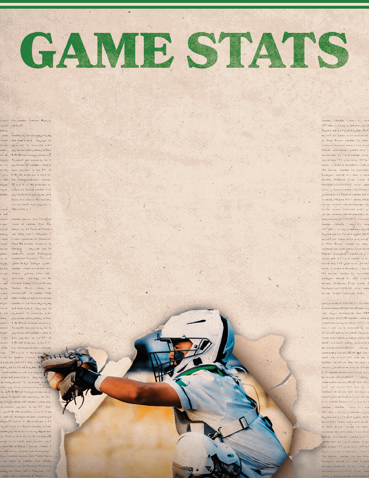 A baseball player is shown in a photo with a baseball glove and a baseball bat. AI generated content