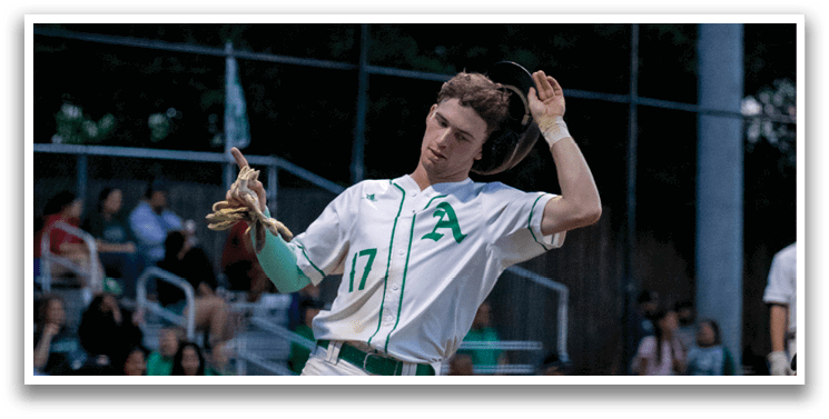 A baseball player wearing a white uniform is swinging his bat. AI generated content