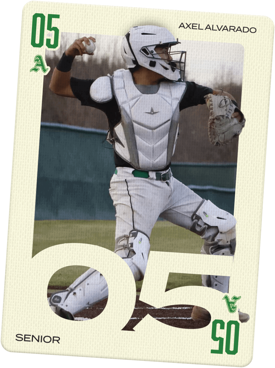 A baseball player wearing a white and black uniform. Description generated by AI