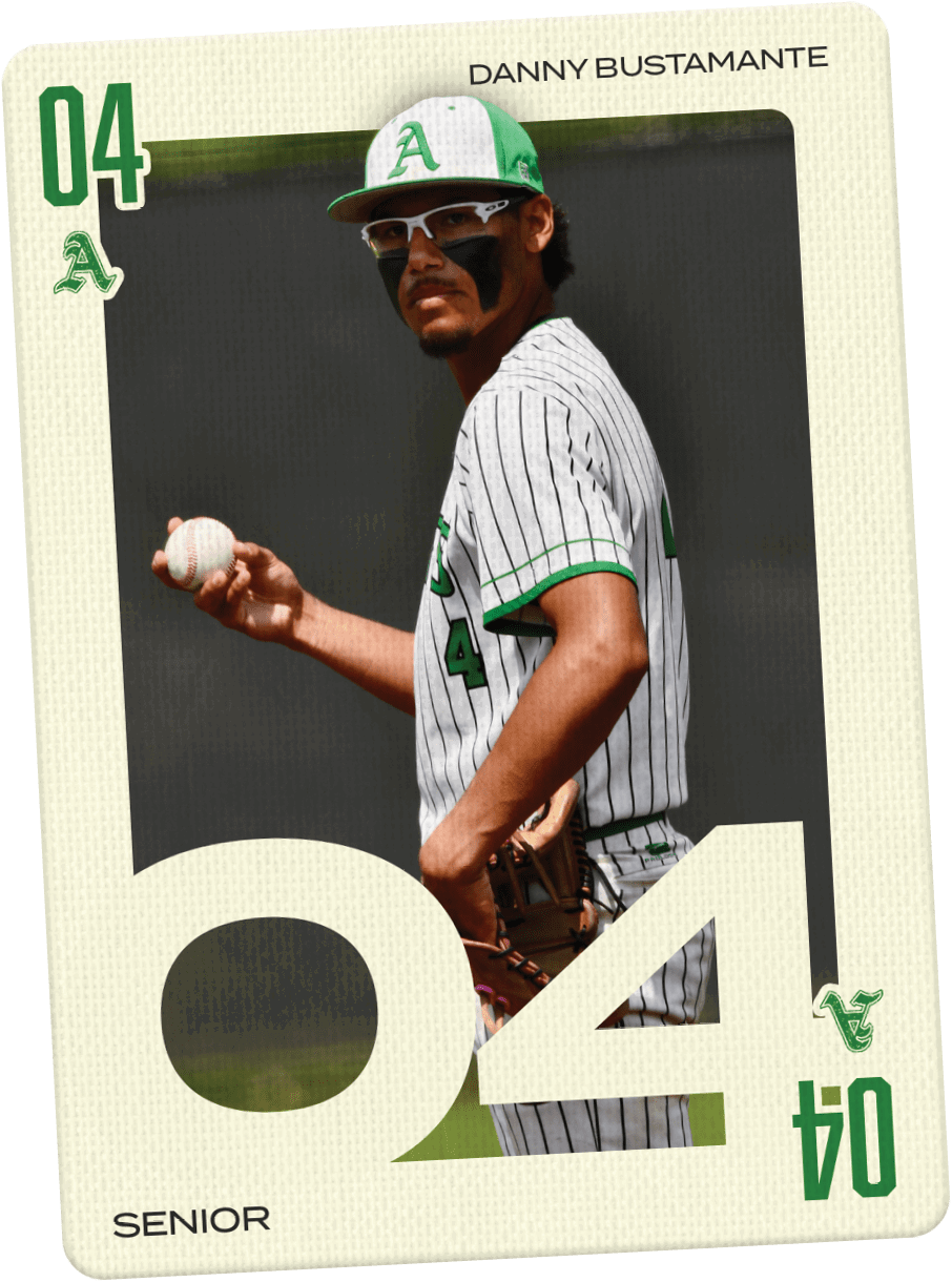 A baseball player wearing a number 4 jersey. Description generated by AI