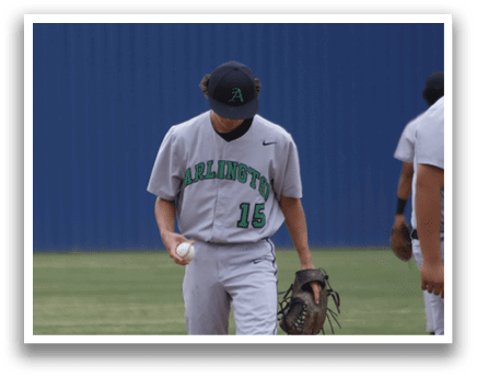 A baseball player with the number 16 on his jersey. Description generated by AI