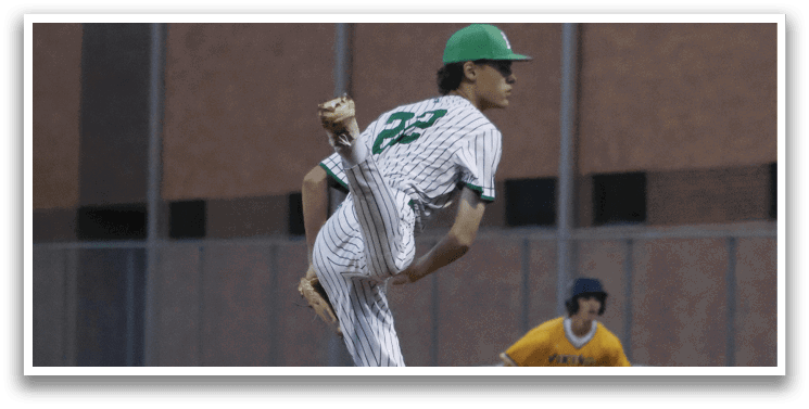 A baseball player wearing a green hat and jersey is running towards a base. Description generated by AI