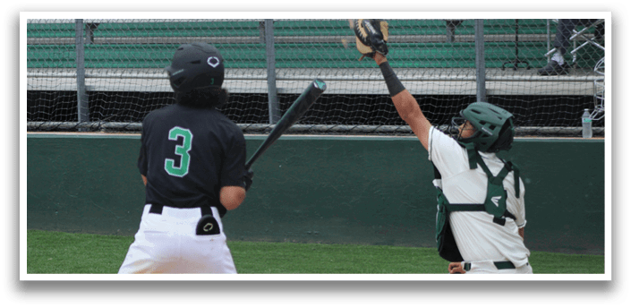 A baseball player is swinging a bat. Description generated by AI