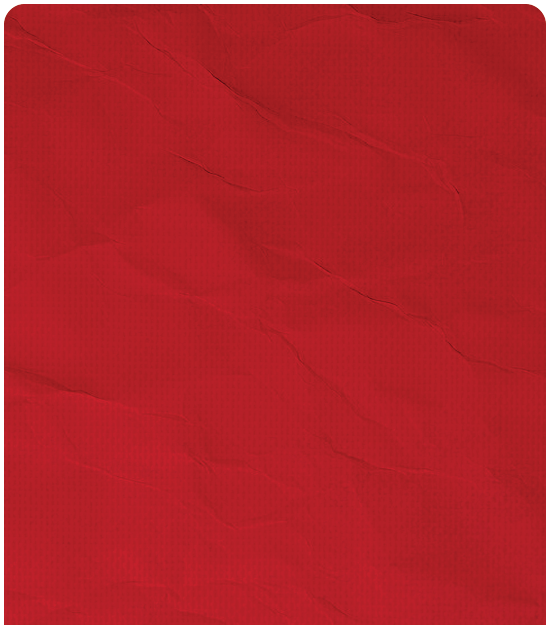 A red piece of cloth with wrinkles and folds. AI generated content
