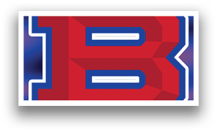 A red and blue logo with the letter B in red. AI generated content