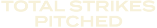 TOTAL STRIKES PITCHED