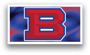 A red and blue logo with the letter B in red. AI generated content