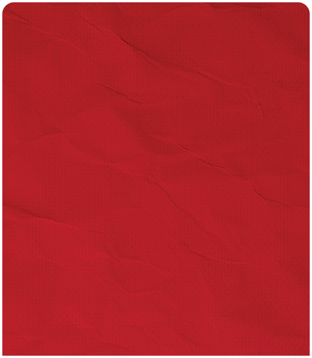 A red piece of cloth with wrinkles and folds. AI generated content