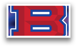 A red and blue logo with the letter B in red. AI generated content