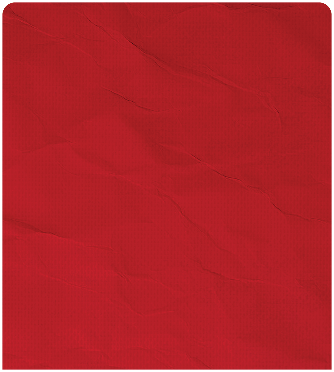 A red piece of cloth with wrinkles and folds. AI generated content