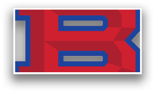 A red and blue logo with the letter B in red. AI generated content