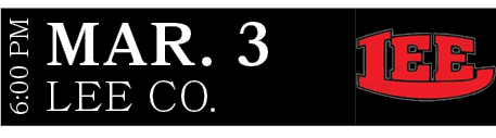 LEE CO.,MAR. 3,6:00 P