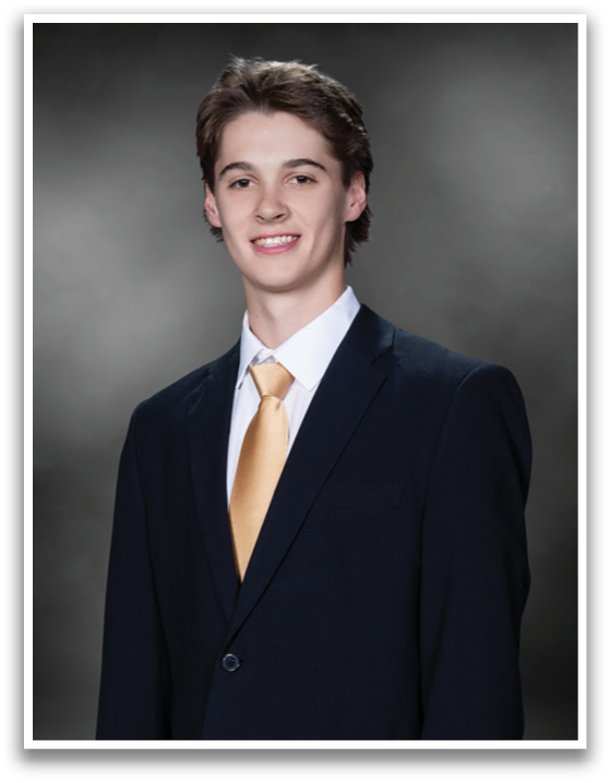 A young man wearing a suit and tie is smiling for the camera. AI generated content