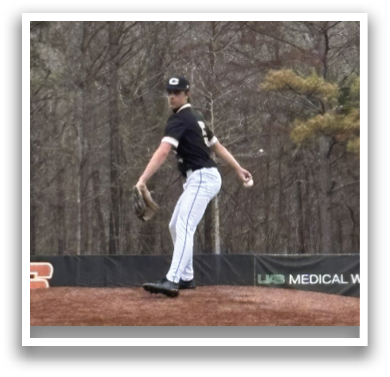 A man in a black and white baseball uniform is standing on a mound, holding a baseball in his right hand. He is in the process of pitching the ball. AI generated content
