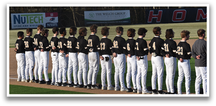 A group of baseball players in uniforms are standing on a field. AI generated content