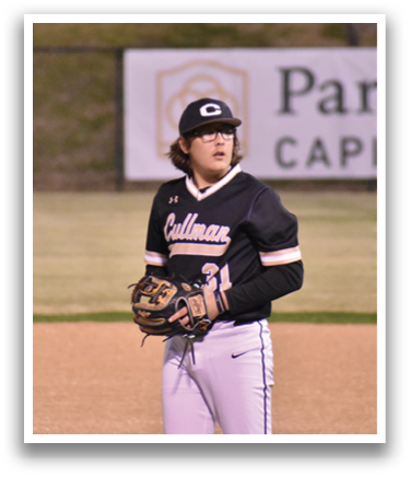A baseball player wearing a black shirt and white pants stands on a field. AI generated content