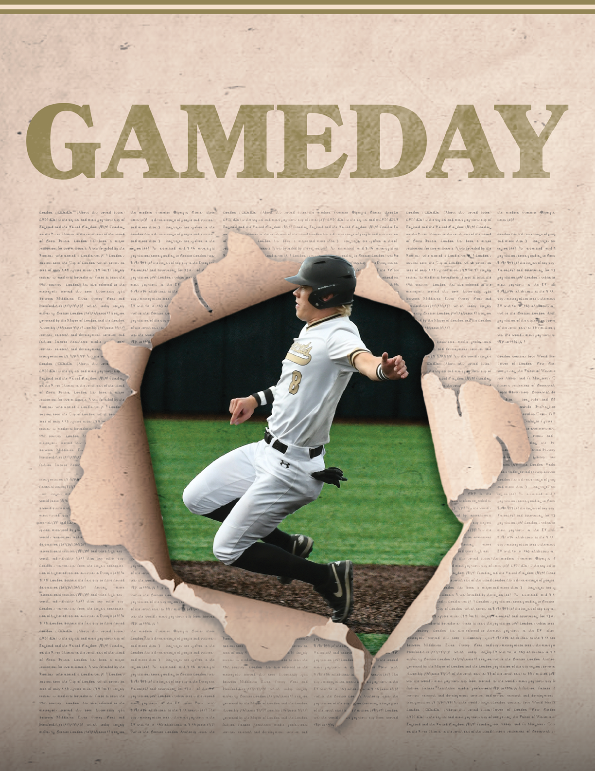 A baseball player is shown in a picture. Description generated by AI