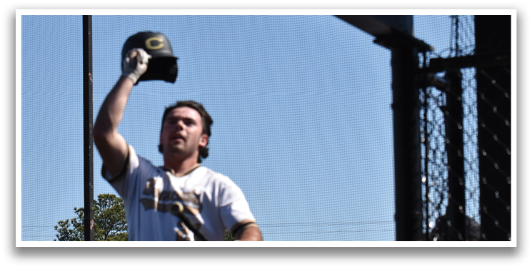 A baseball player wearing a helmet and holding a bat, celebrating his victory. AI generated content
