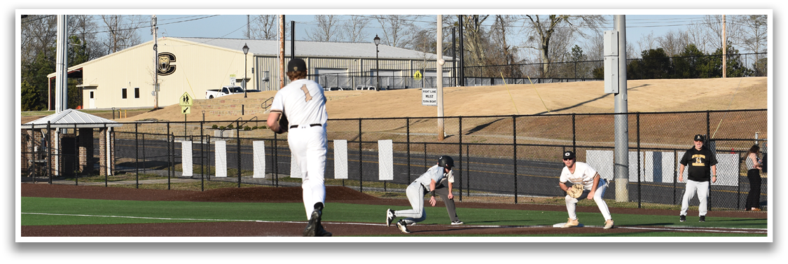 A baseball game is taking place with a pitcher throwing the ball to a batter. There are several players on the field, including a catcher and an umpire. The scene is set in a field with a building in the background. AI generated content