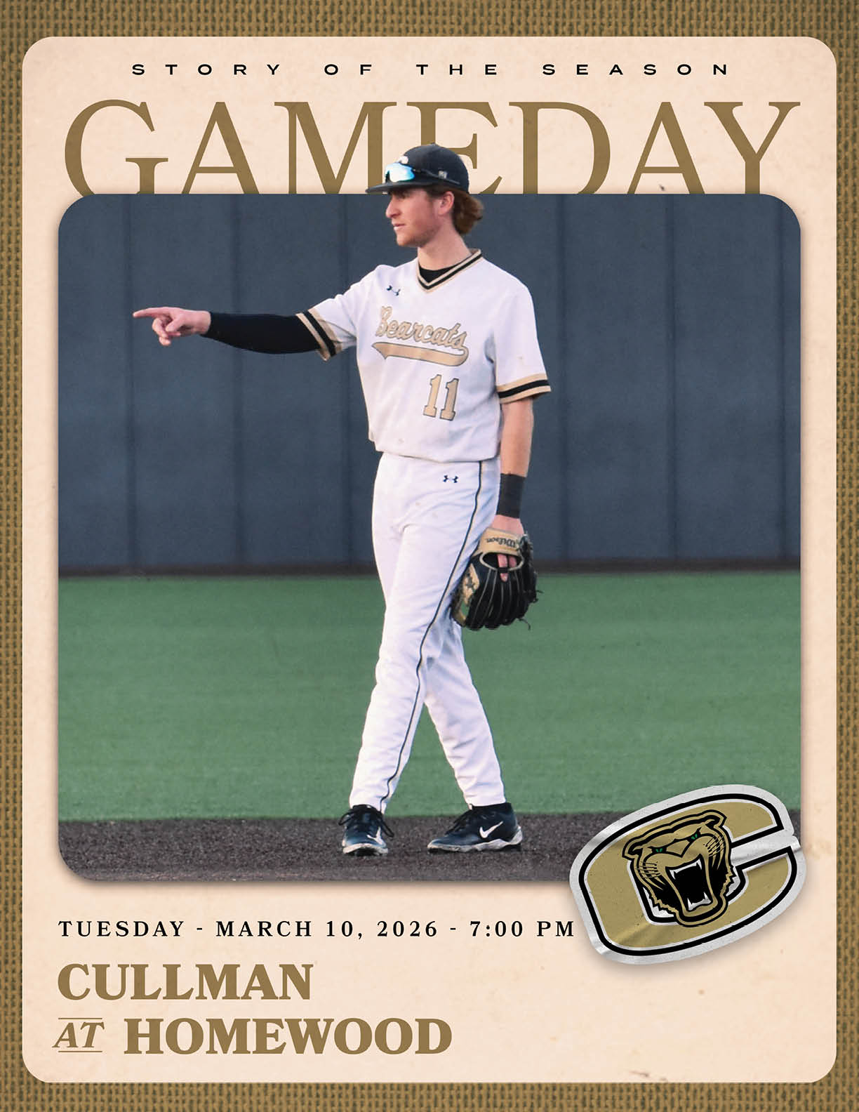 A baseball player wearing a white uniform and pointing at the camera. AI generated content