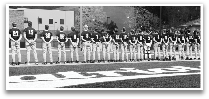 A group of baseball players standing on a field. AI generated content