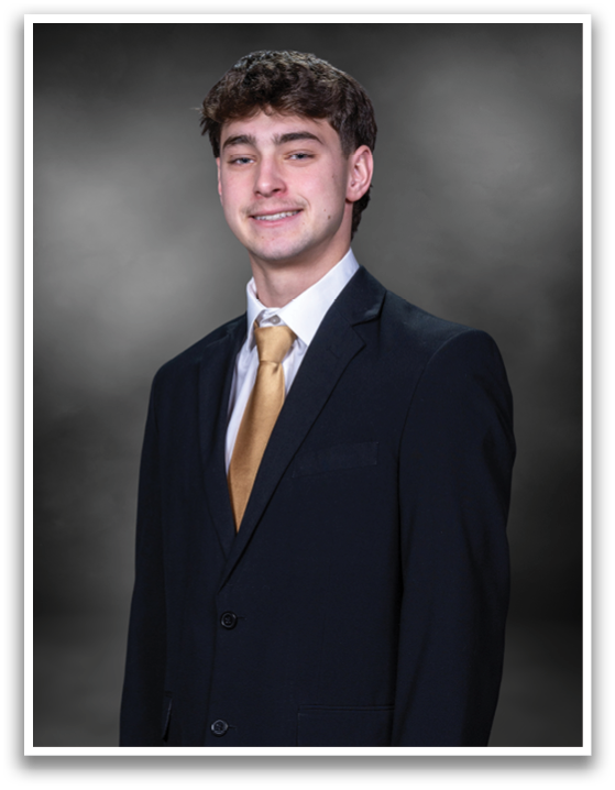 A man wearing a suit and tie smiles for the camera. AI generated content