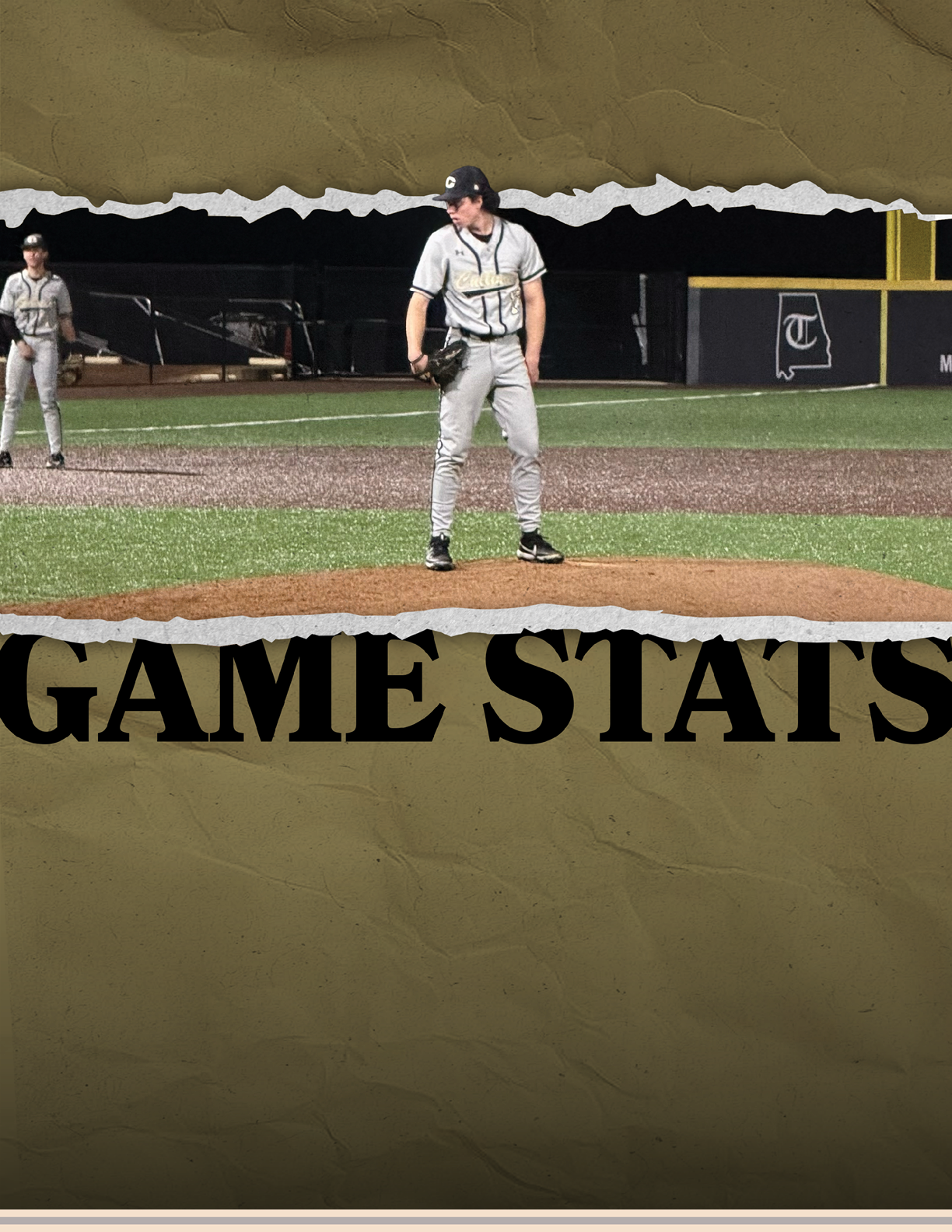 A baseball player is standing on the pitcher's mound, wearing a black hat and a grey uniform. AI generated content