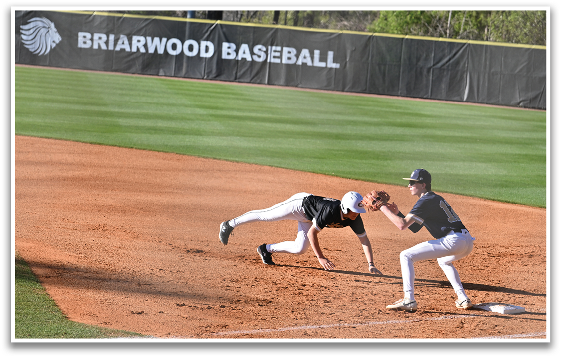 Two baseball players are on the field, one sliding into a base while the other tries to catch the ball. AI generated content