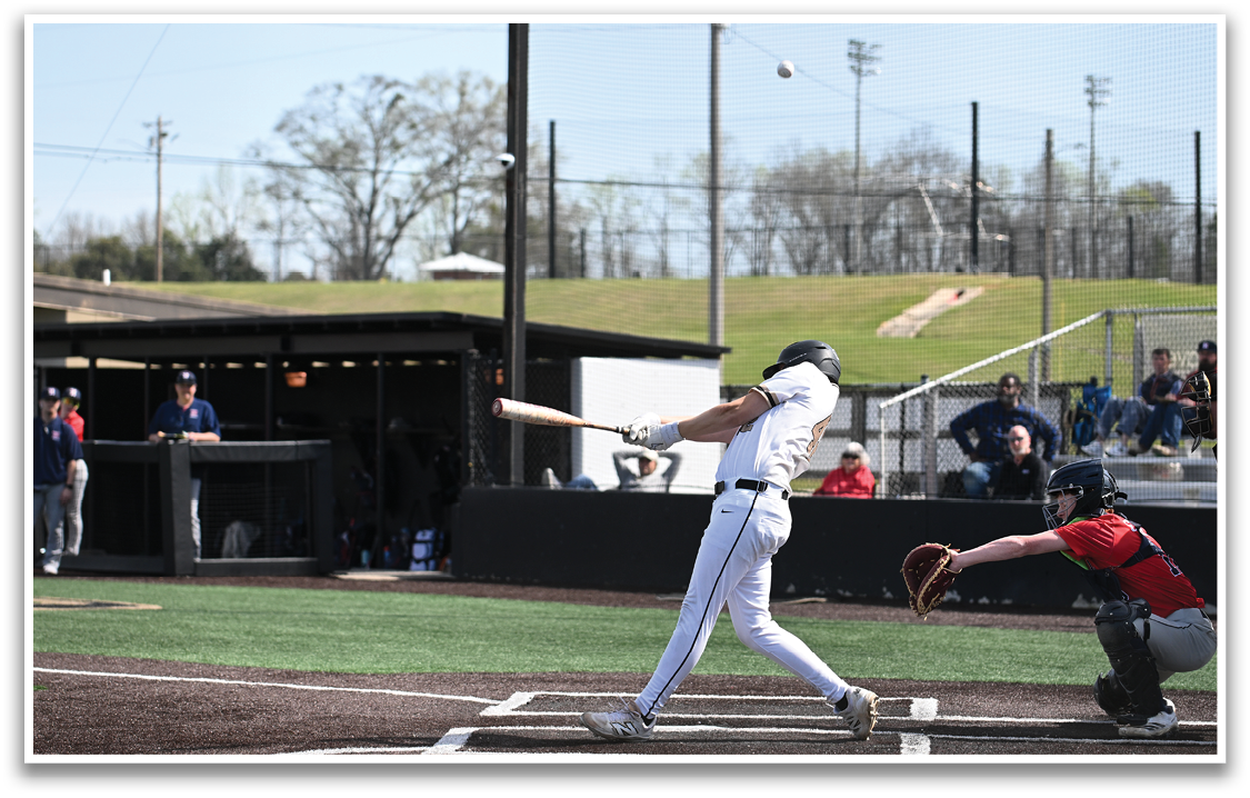 A baseball player is swinging a bat at a ball during a game. AI generated content