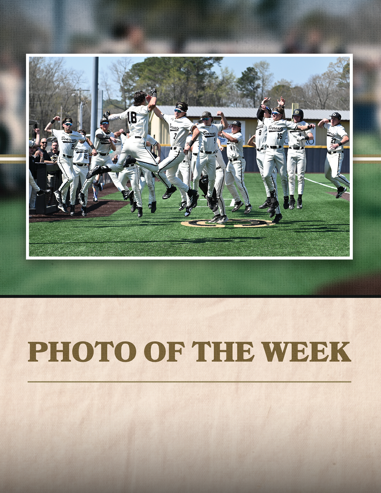 A group of baseball players celebrating a win. AI generated content