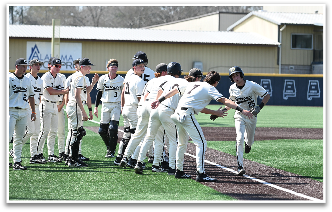 Baseball players celebrating on the field. AI generated content