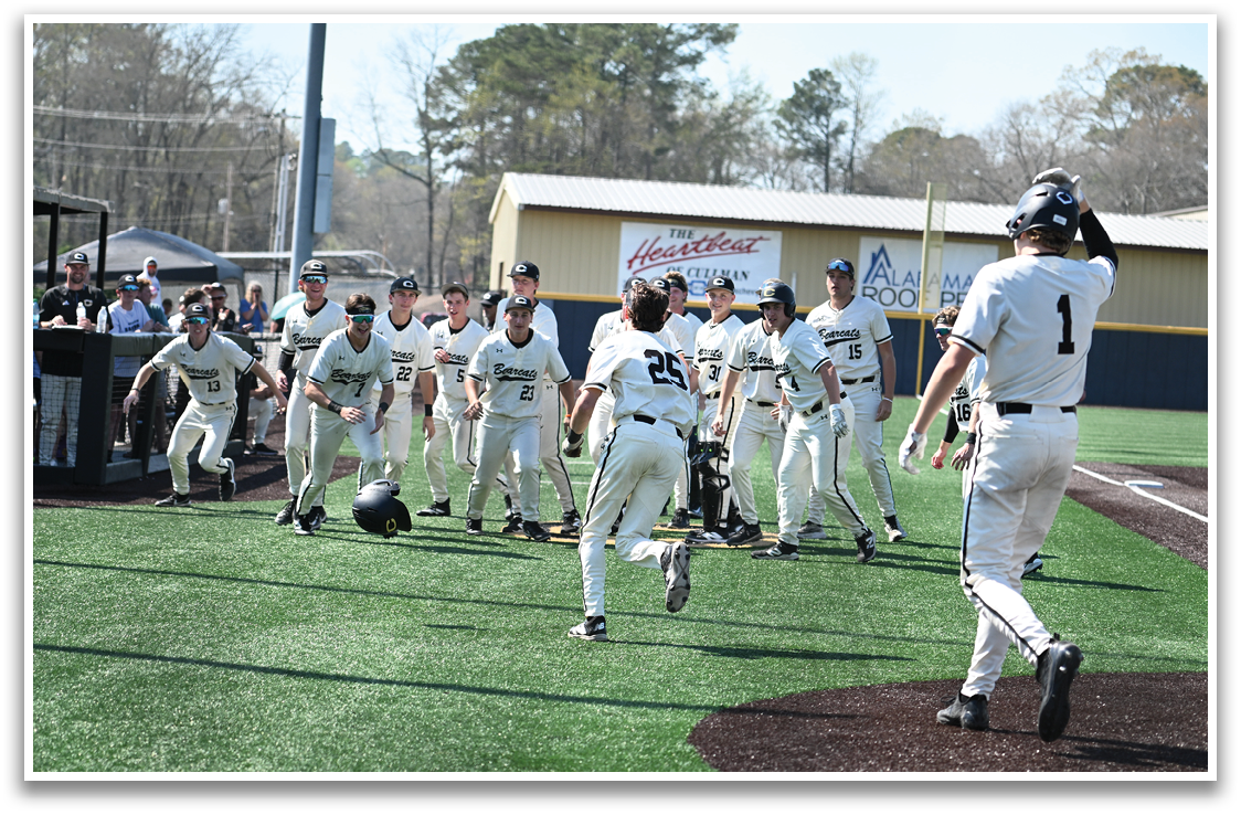 Baseball players celebrating on the field. AI generated content