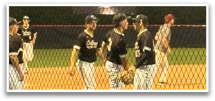 Baseball players on a field, one of them wearing a number 1 jersey. AI generated content