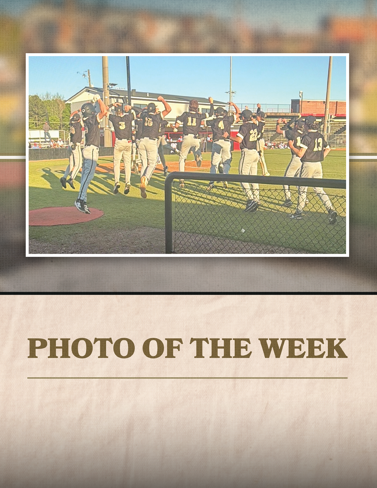 A group of baseball players celebrating a win. AI generated content