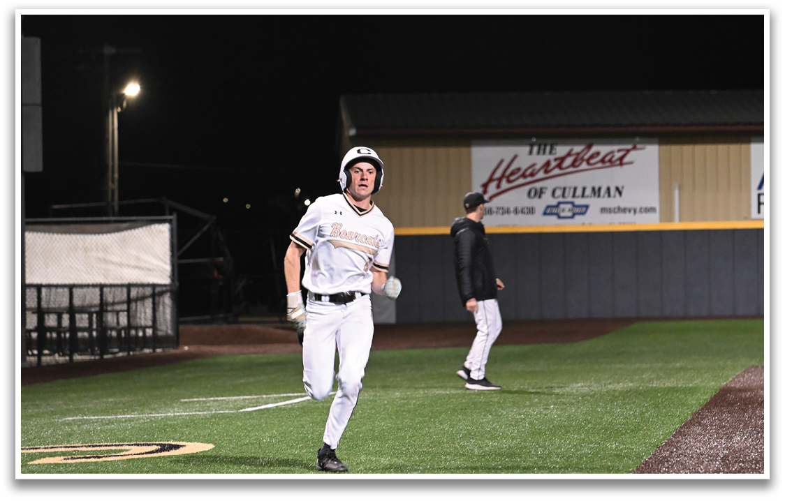 Two baseball players are on the field, one running and the other walking. AI generated content