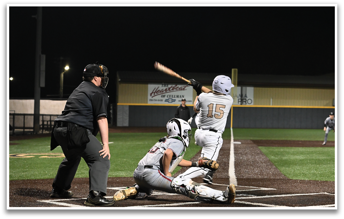 A baseball player is swinging a bat at a ball, while a catcher and an umpire watch closely. The batter is wearing a helmet and is in the process of hitting the ball. AI generated content