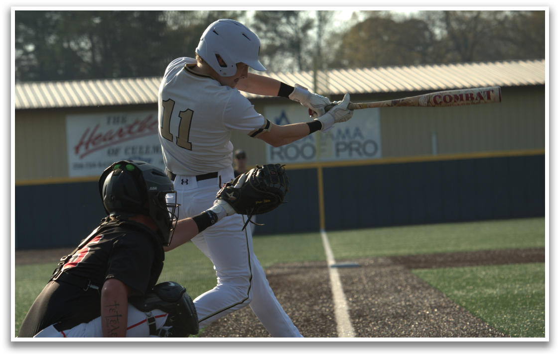 A baseball player is swinging a bat, attempting to hit a ball. The catcher is positioned behind him, ready to catch the ball if the player misses. AI generated content