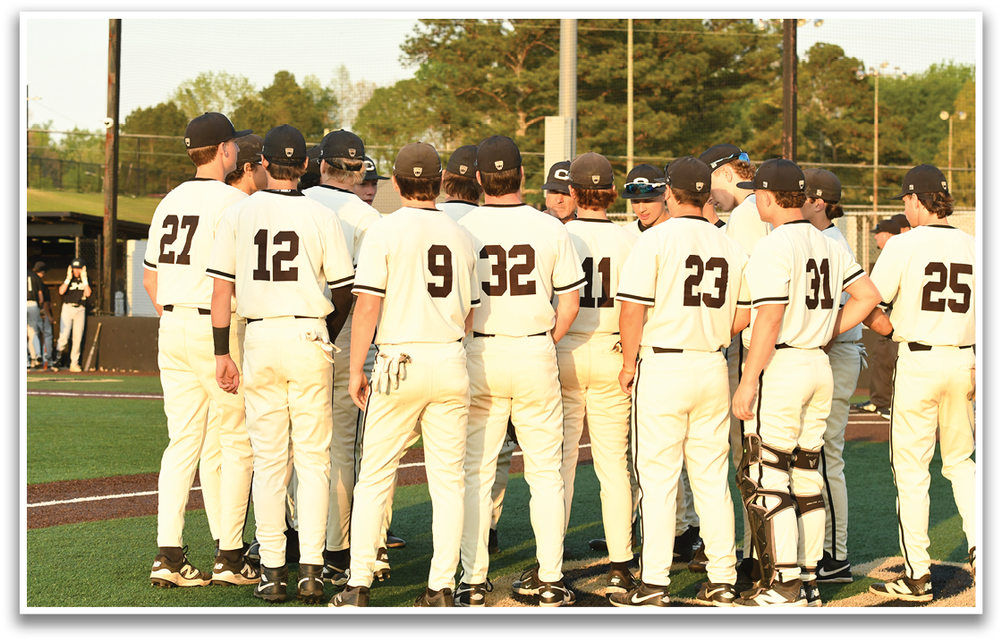 A group of baseball players wearing white uniforms and black hats are standing on a field. AI generated content
