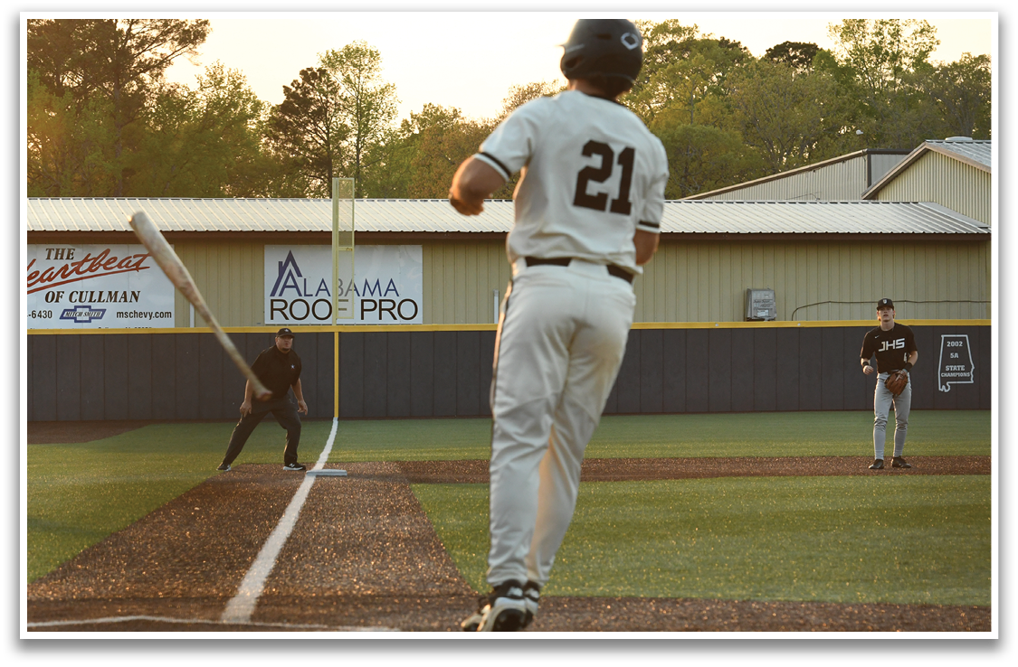 A baseball player is swinging a bat on a field. AI generated content