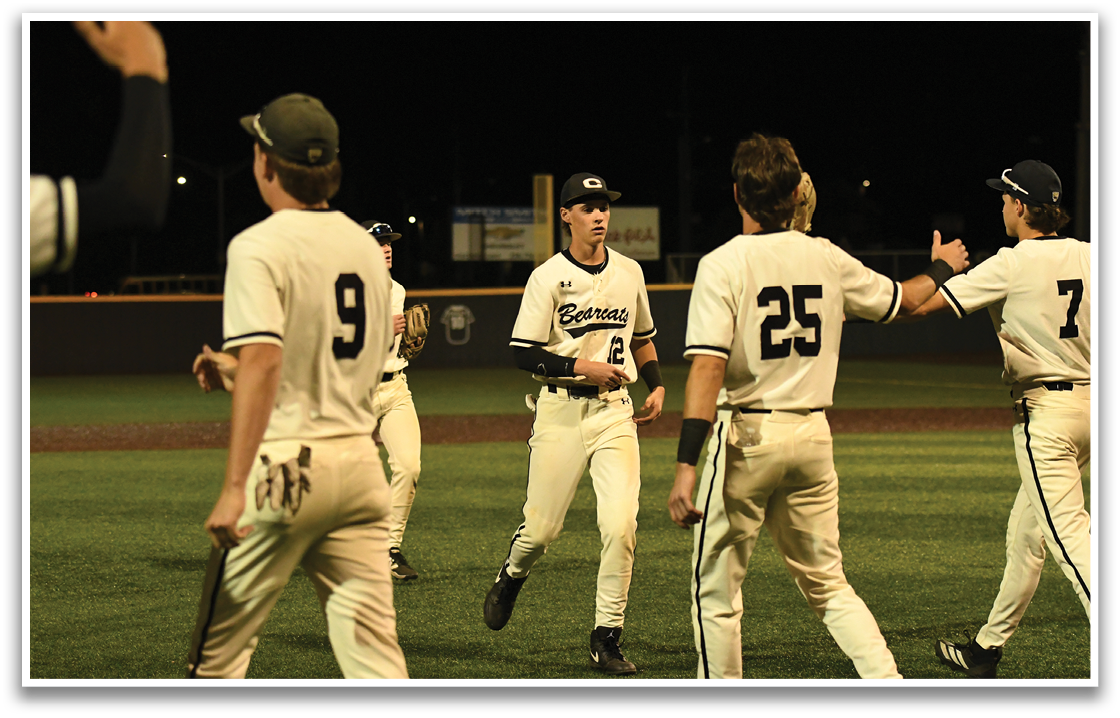 A group of baseball players celebrating on the field. AI generated content