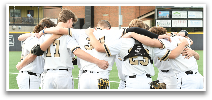 A group of baseball players huddled together on the field. AI generated content