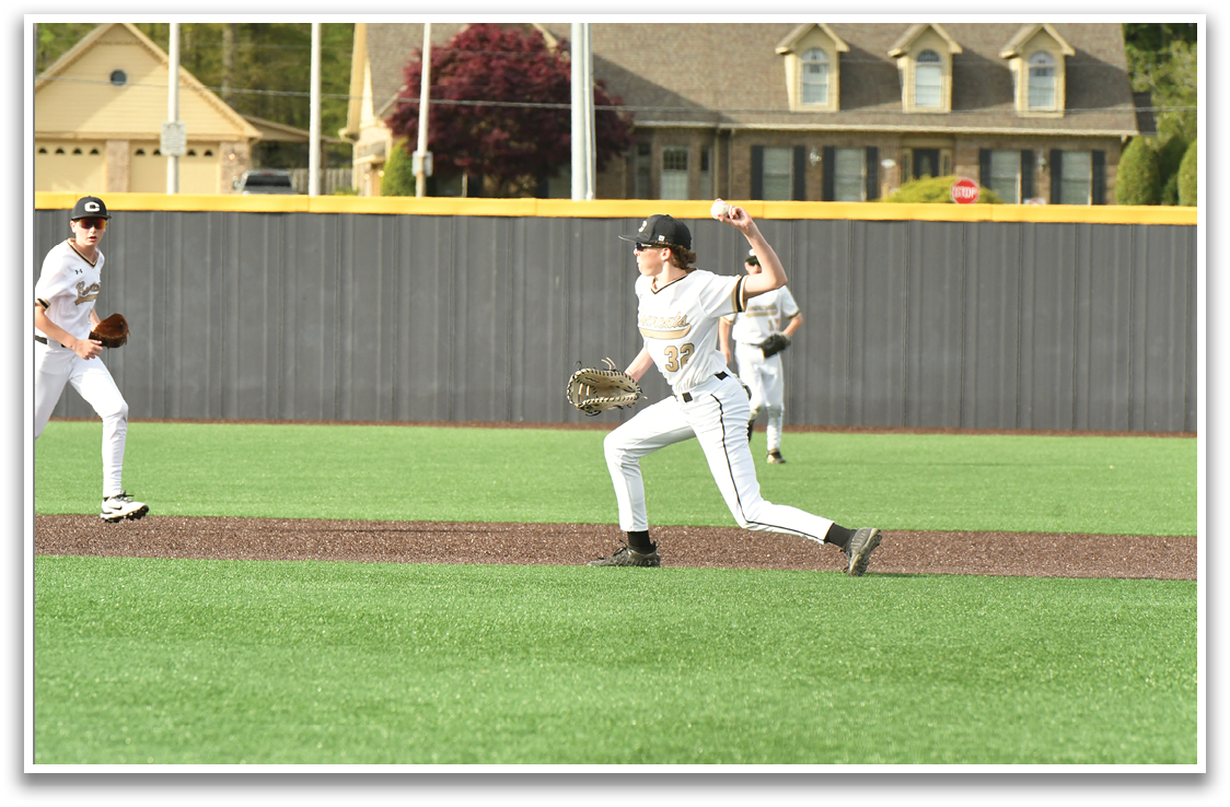 Two baseball players shake hands on the field. AI generated content