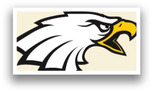 A black and white eagle with its mouth open. AI generated content