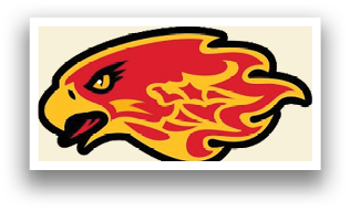 A yellow and red bird with a flame design on its chest. AI generated content
