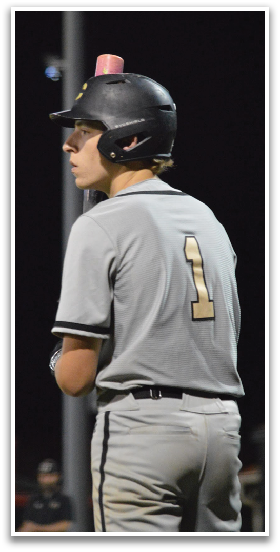 A baseball player wearing a helmet and holding a bat. AI generated content