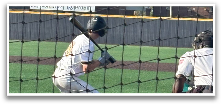 A baseball player is at bat, holding a bat and preparing to swing. The catcher is positioned behind him, ready to catch the ball. AI generated content