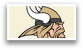 A Viking helmet with a beard and mustache. AI generated content