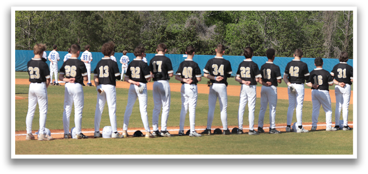 A group of baseball players are standing on the field, wearing their uniforms and holding their gloves. AI generated content