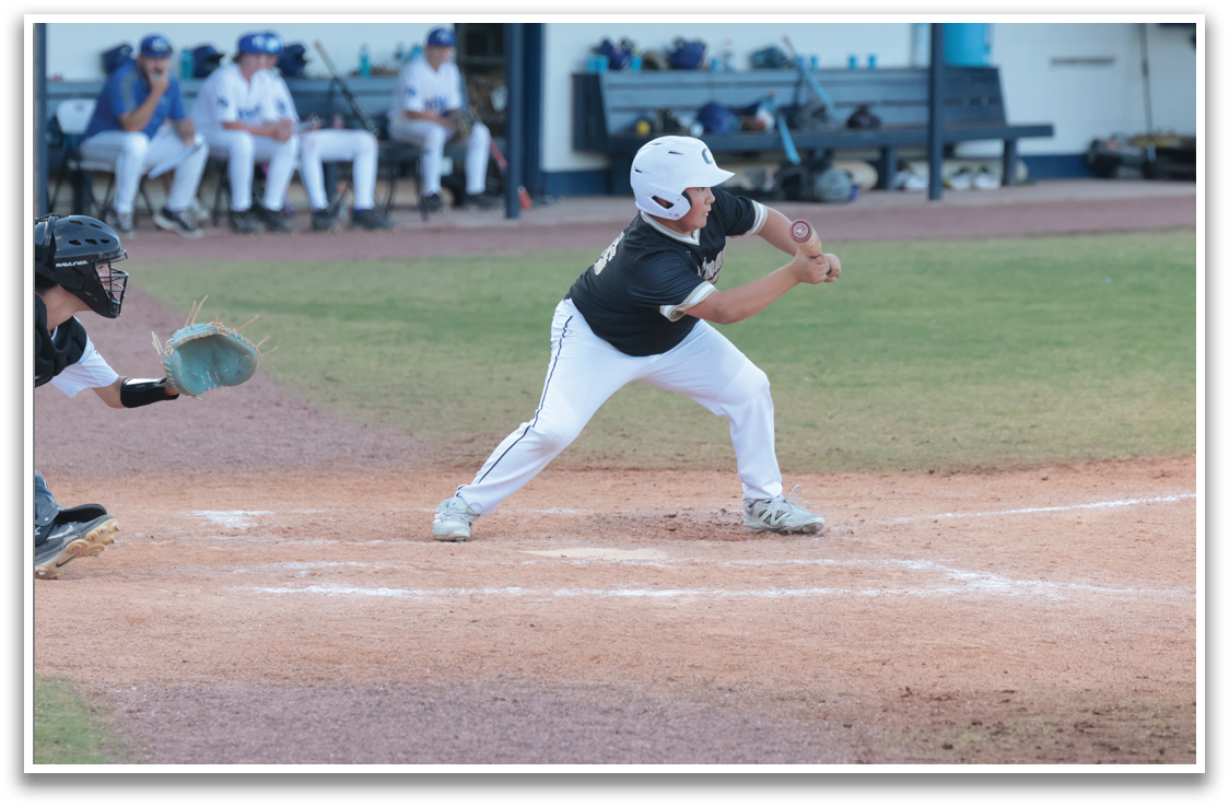 A baseball player is swinging a bat at a ball during a game. AI generated content