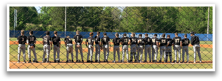 Baseball players in uniforms standing on a field. AI generated content